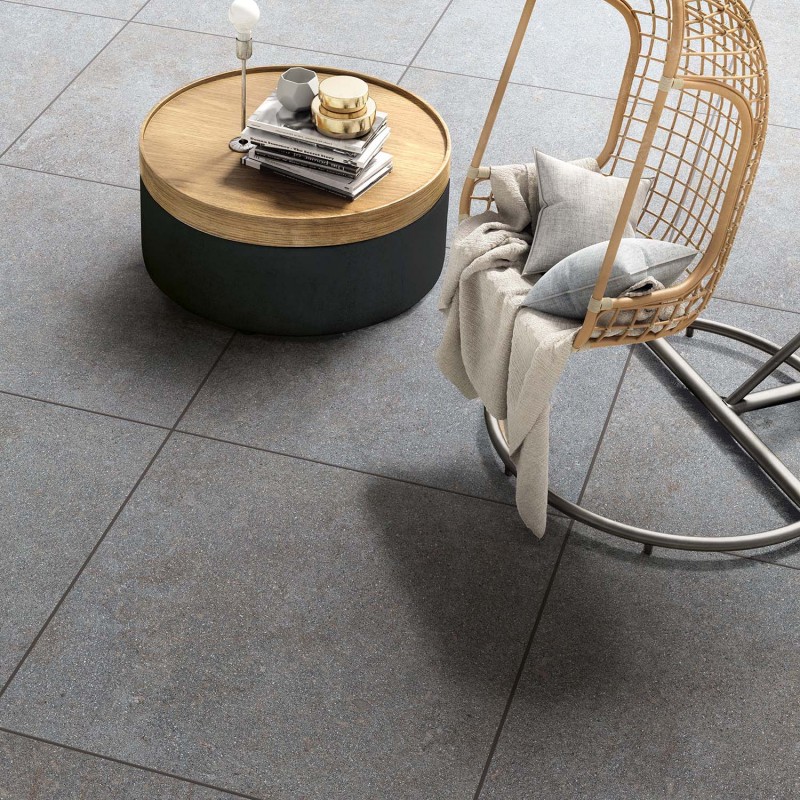 Màu đen của gạch giả đá Granite tạo cảm giác huyền bí
