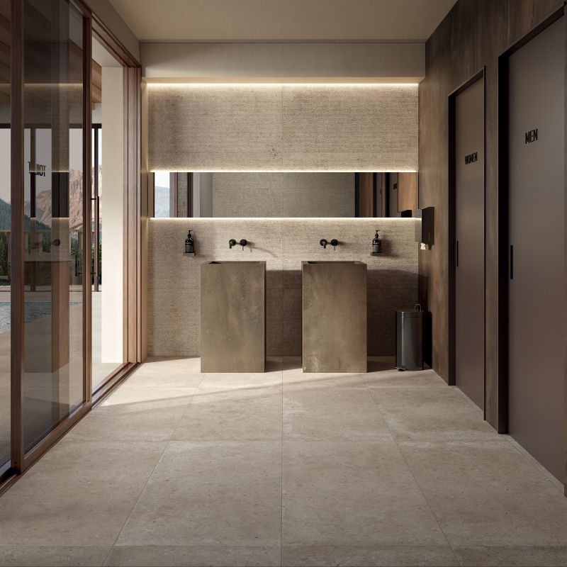 Gạch granite màu nâu trung tính rất thích hợp với người mệnh Thổ