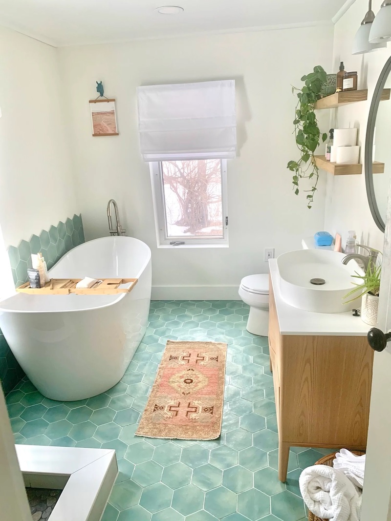 Gạch lát nền Mosaic cho phòng tắm, nhà vệ sinh