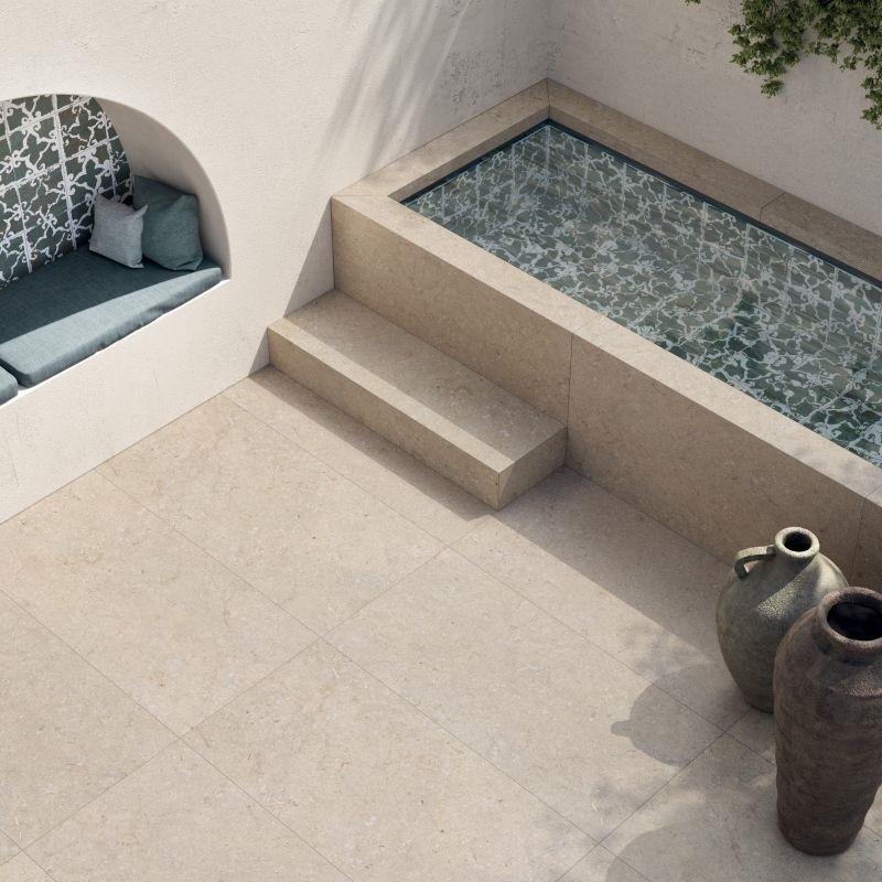 Gạch terrazzo lát sân 30x60