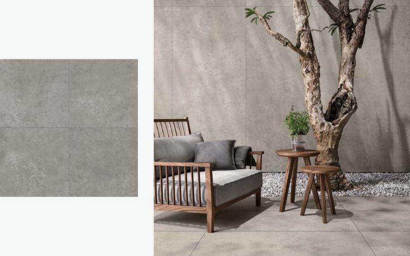 Gạch Granite màu xám trắng vừa đẹp, vừa chống trơn trượt và chịu lực tốt
