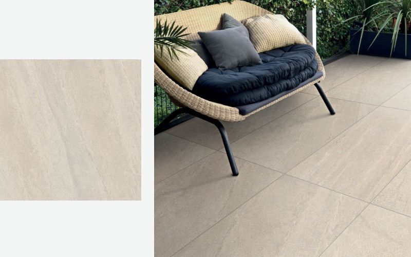 Gạch Granite màu nâu vàng là một phần không thể thiếu để tăng sự sang trọng, tinh tế cho không gian sân vườn