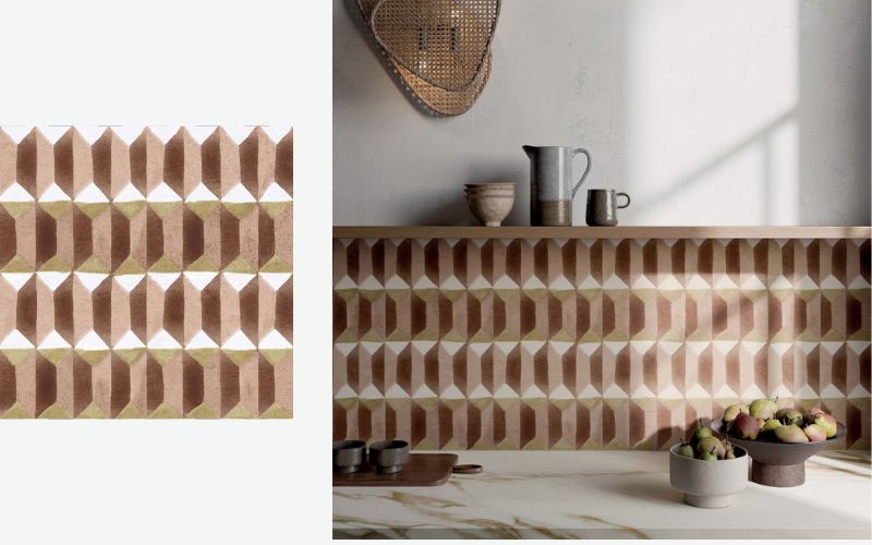 Gạch trang trí 60x120 khi được ứng dụng ở không gian nhà bếp