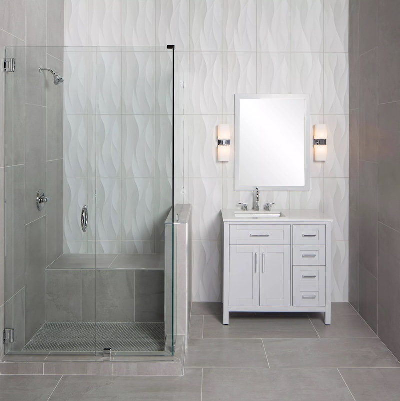 Mẫu gạch ốp tường lượn sóng đẹp, cao cấp, sang trọng (Nguồn: Sưu tầm)