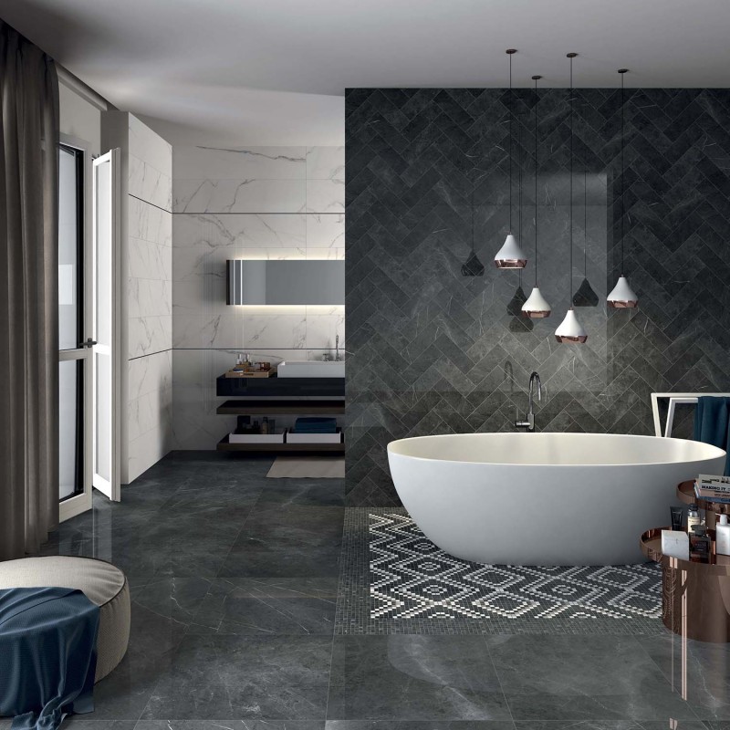 Gạch ốp tường toilet đẹp, phù hợp nhất