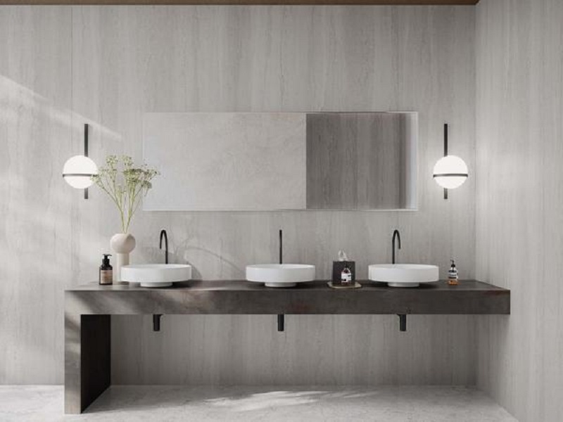 Gạch ốp tường toilet theo xu hướng sang trọng, hiện đại