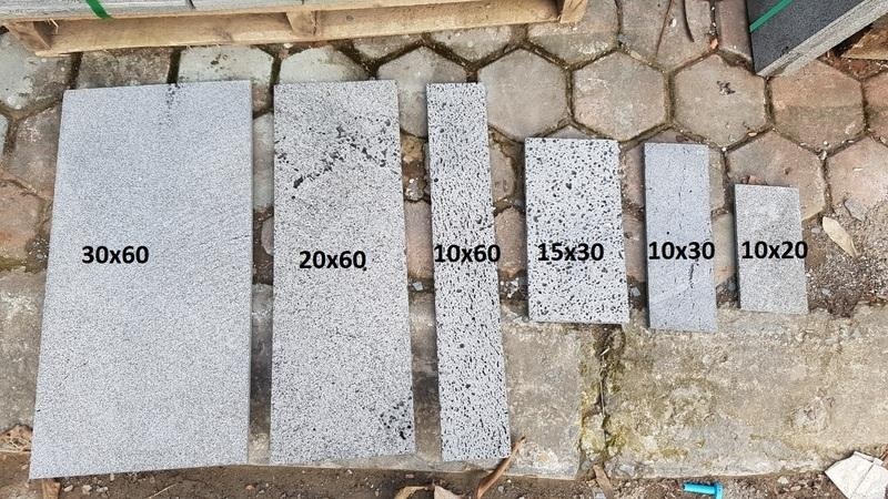 Một số kích thước gạch tổ ong trang trí phổ biến (Nguồn: Sưu tầm)