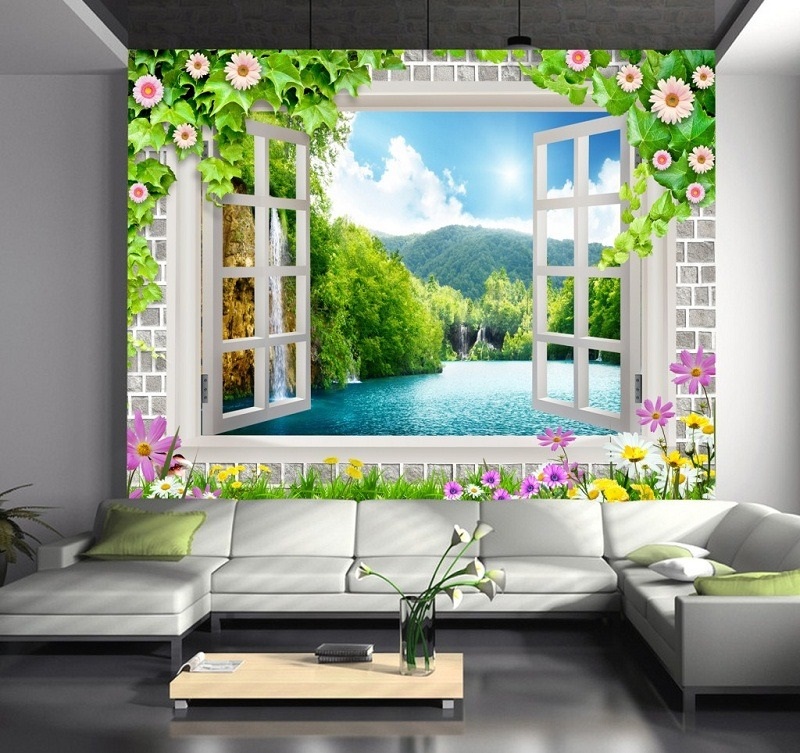 Gạch trang trí 3D khổ lớn với chủ đề phong cảnh (Nguồn: Sưu tầm)