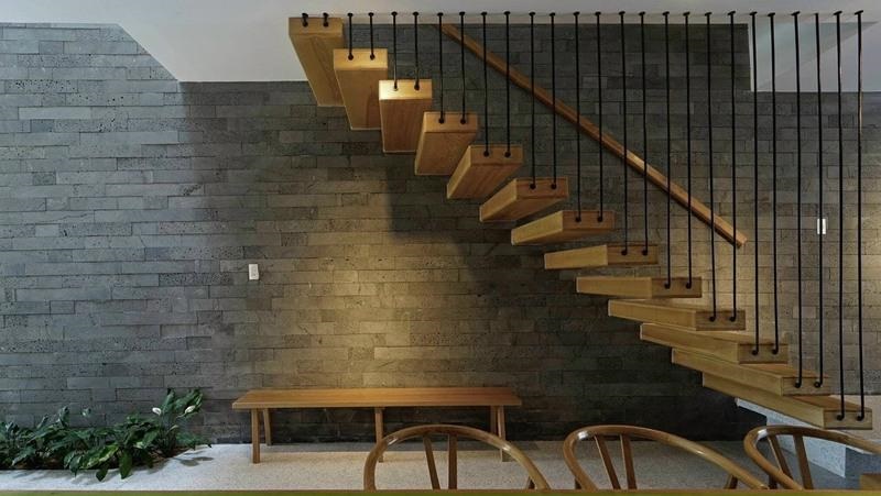 Gạch ốp tường cầu thang (Nguồn: Sưu tầm)