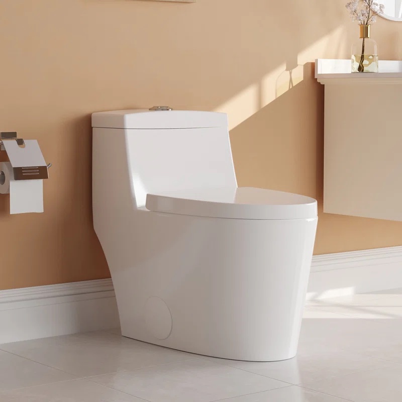 Bồn cầu 1 khối là sự lựa chọn hoàn hảo cho không gian nhà tắm (Nguồn: Sưu tầm)