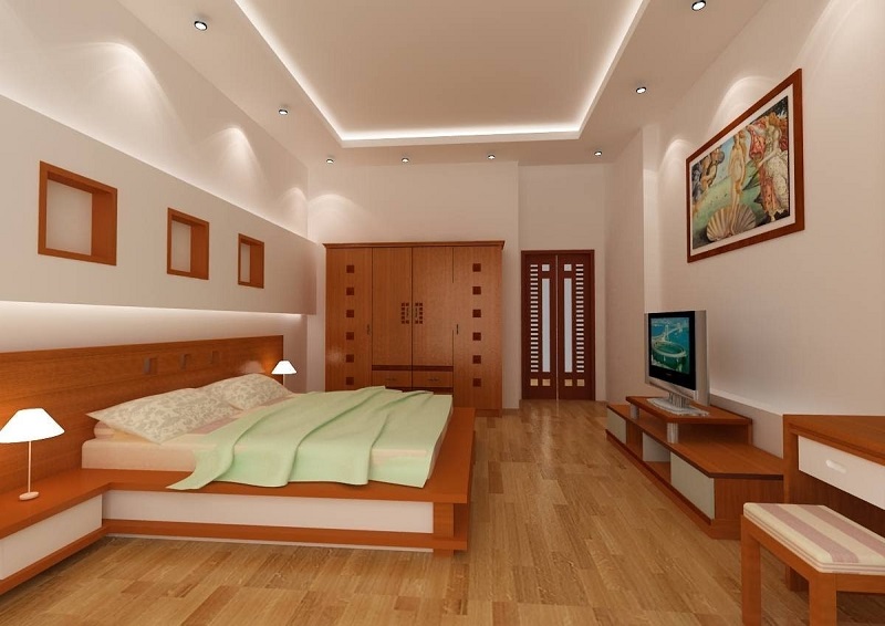 Gỗ là sự lựa chọn vô cùng phù hợp dành cho phòng ngủ nằm trong những vùng có khí hậu lạnh (Nguồn: Sưu tầm)