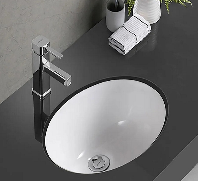 Tủ lavabo âm bàn dáng Oval (Nguồn: Sưu tầm)