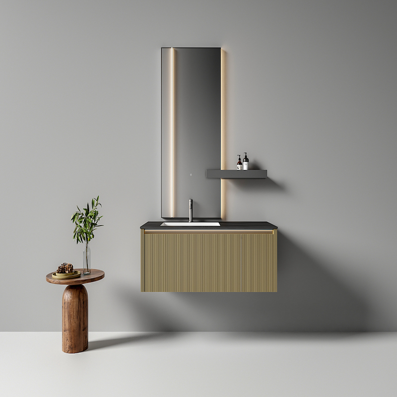 Tủ chậu lavabo liền gương