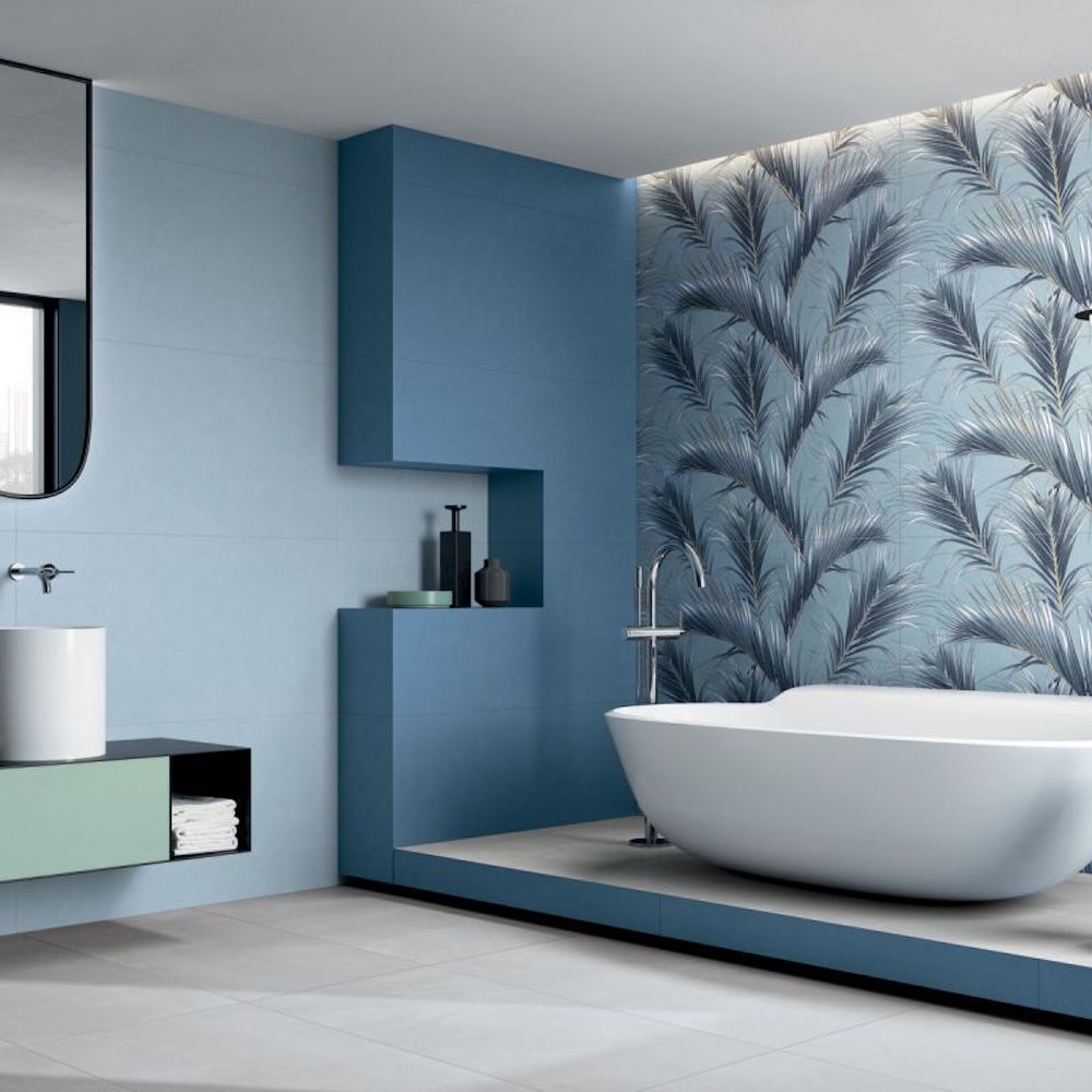 Mẫu gạch Palm với họa tiết vườn cọ mềm mại từ Divo Ceramica